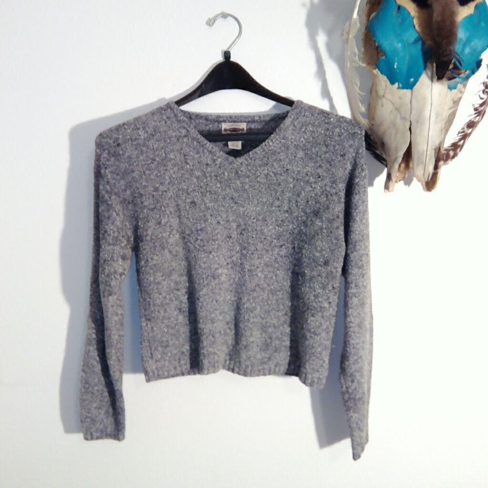 Sz M Gray Pullover Sweater - Picture 2 of 5